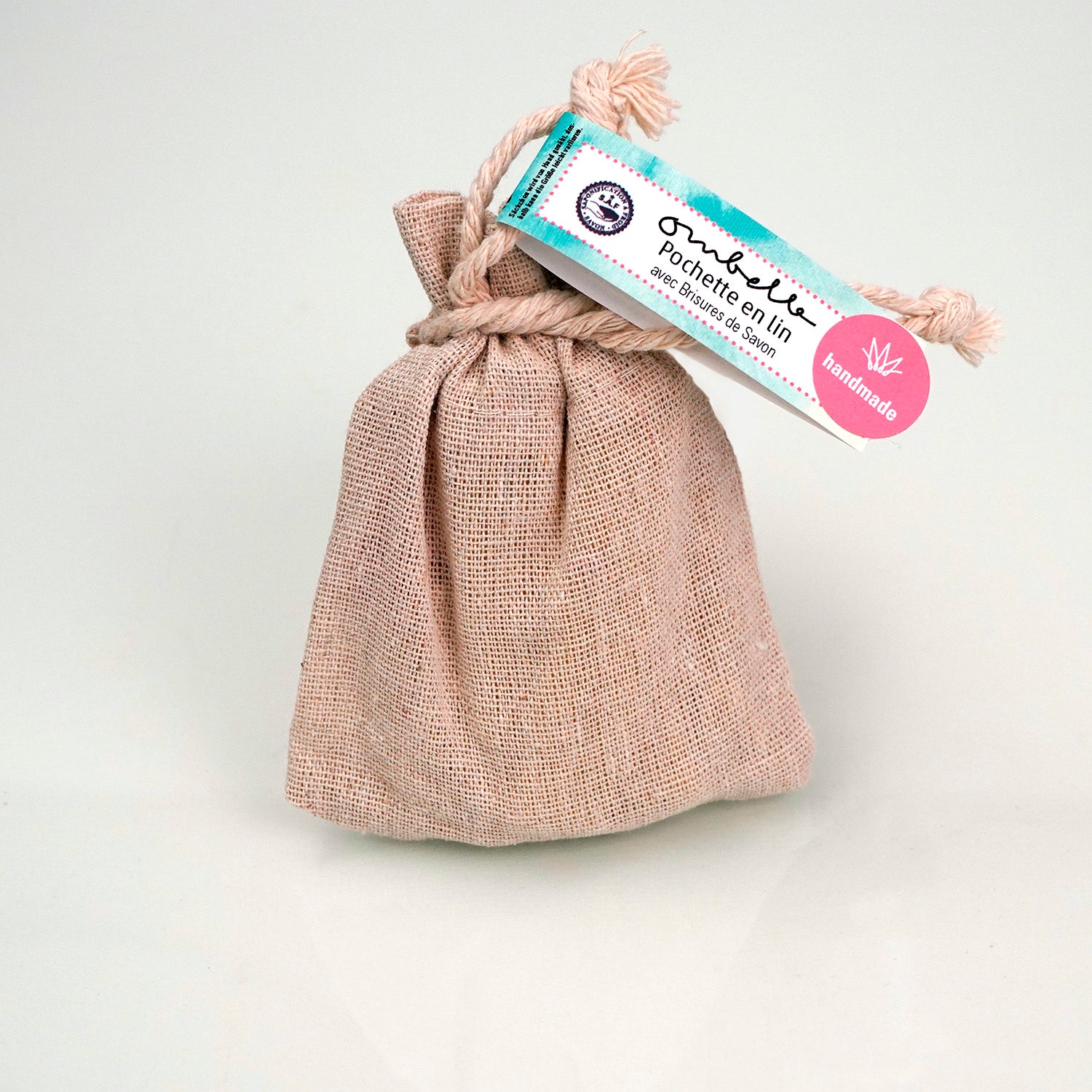 Ombelle Seifensäckchen aus Leinen mit Seifenstücken