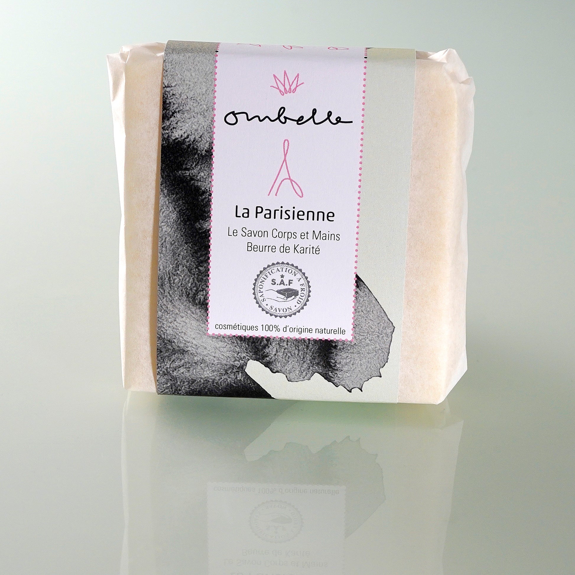 Ombelle Naturseife La Parisienne mit Fair Trade Bio-Sheabutter, kaltgesiedet