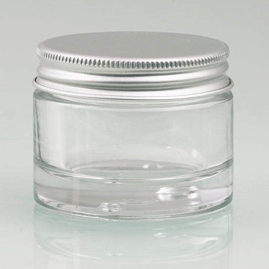 hochwertiger Glastiegel für Kosmetiksalben,transparent
