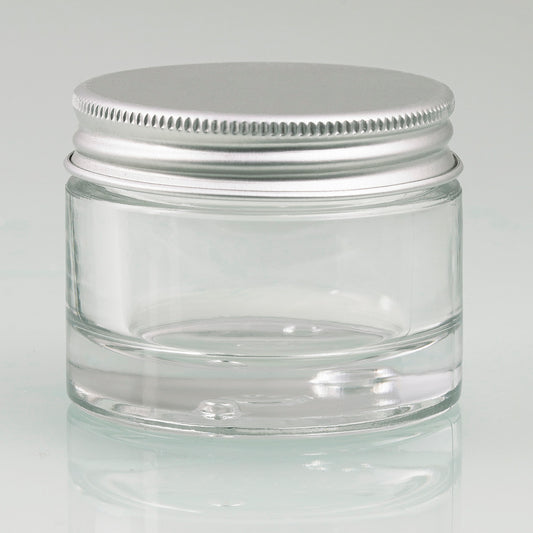 hochwertiger Glastiegel für Kosmetiksalben,transparent 