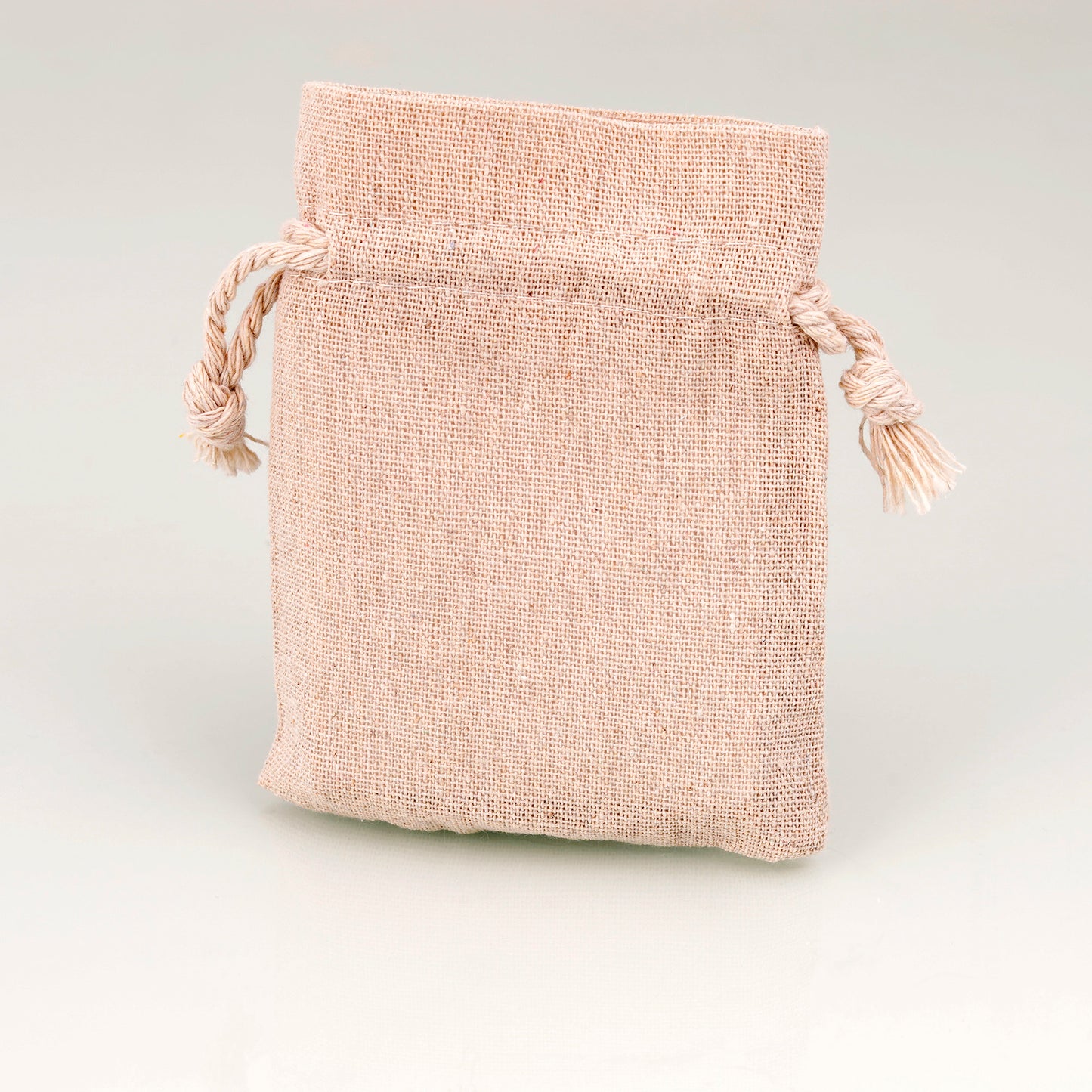 Ombelle Seifensäckchen aus Leinen, unbefüllt, klein, geöffnet